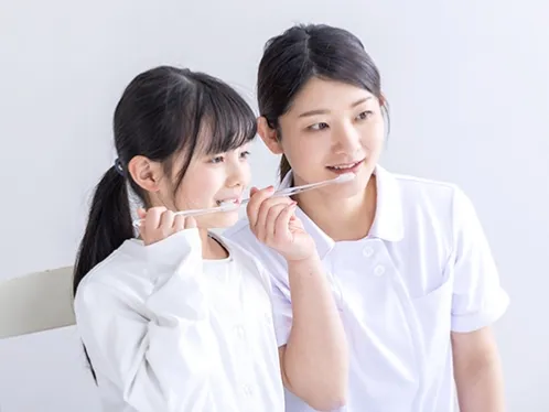 歯みがきの仕方のチェック
